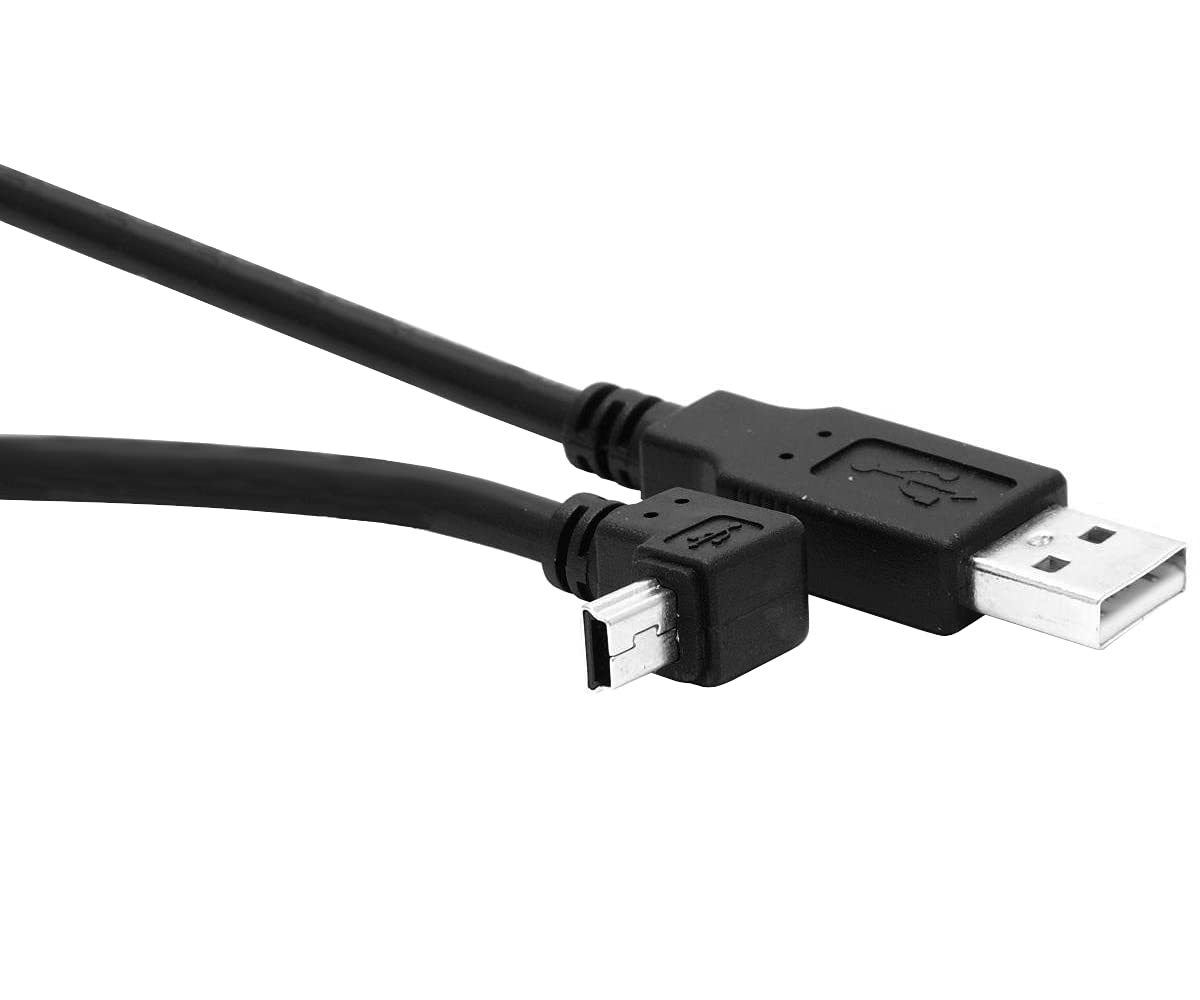 Amazon.com: Premium Cord Cable USB 2.0 A-B Mini 5-Pin Angled 1.8 m